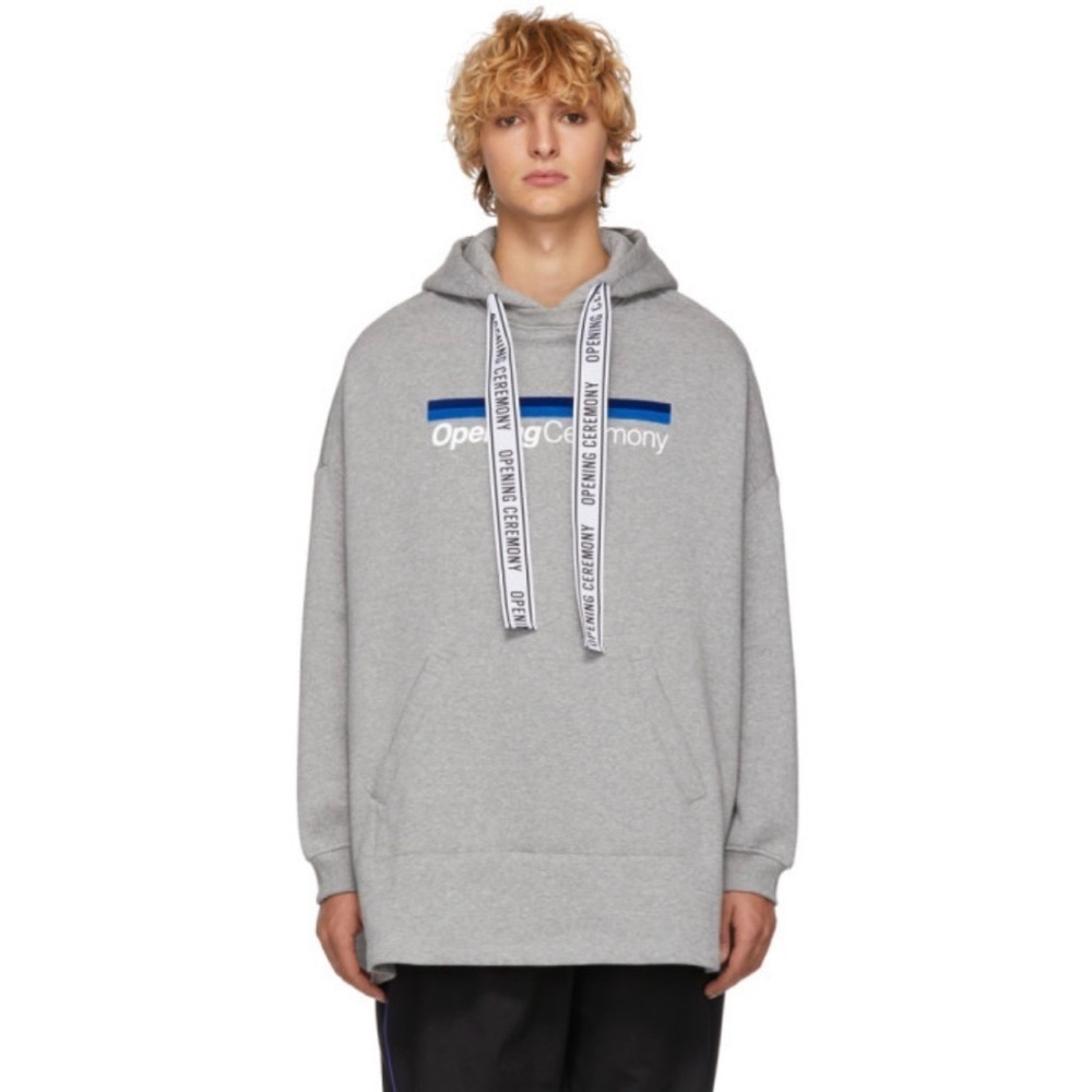 EUC Opening Ceremony Gray Torch Poncho Hoodie. Size XS/S